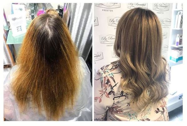 Hair colour correction at Be Beautiful Salon in Preston