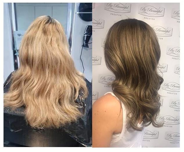 Hair colour corrections at Be Beautiful Salon Preston