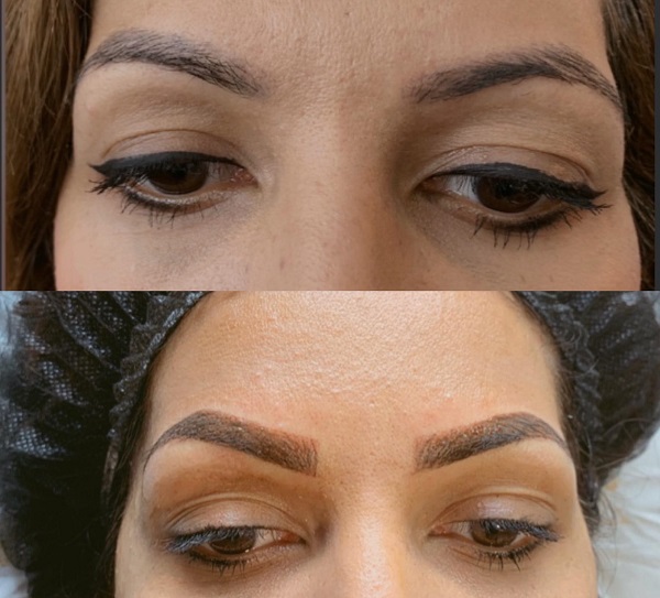 Semi permanent make up for brows at Be Beautiful Salon in Preston