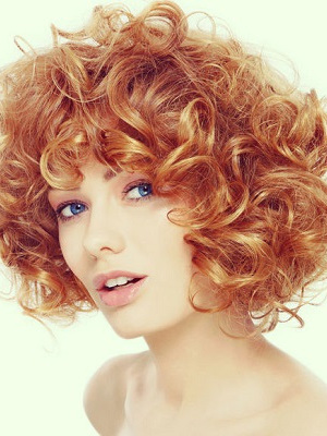Curly hairstyle